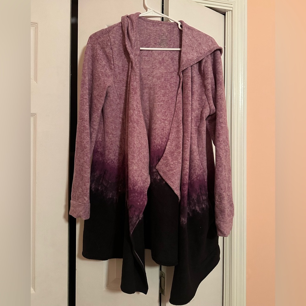 Cuddl Duds Fleecewear with Stretch Long Sleeve Hooded Wrap